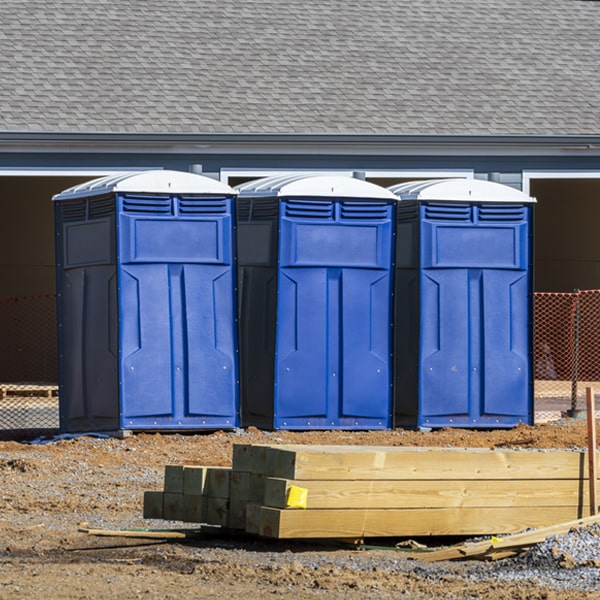 what is the maximum capacity for a single porta potty in Nanty Glo PA